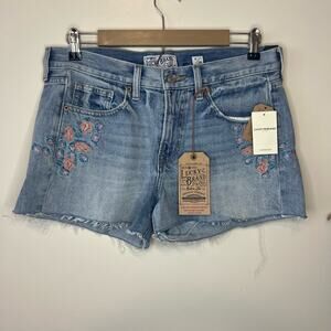 The Boyfriend Short by Lucky Brand NWT EmbroideredWomen's Size 6